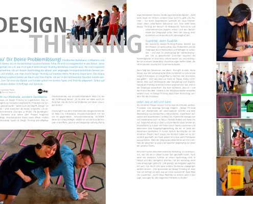 Artikel Design Thinking Mela Chu BLCKSWN Innovationsberatung bei Marketingclub Stuttgart
